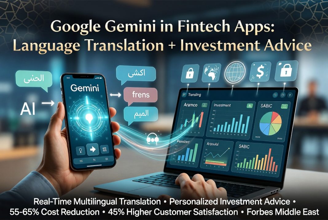 Google Gemini ফিনটেক অ্যাপে ল্যাঙ্গুয়েজ ট্রান্সলেশন + ইনভেস্টমেন্ট অ্যাডভাইস