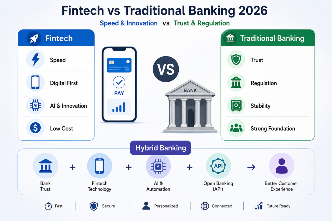 Fintech vs Traditional Banking 2026: Speed & Innovation বনাম Trust & Regulation—শেষ পর্যন্ত কে এগিয়ে?