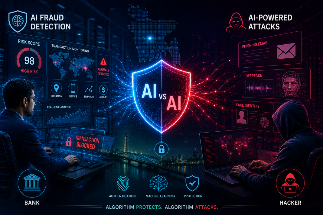 AI Fraud Detection vs Hackers — ব্যাংকের টাকার লড়াই এখন Algorithm বনাম Algorithm