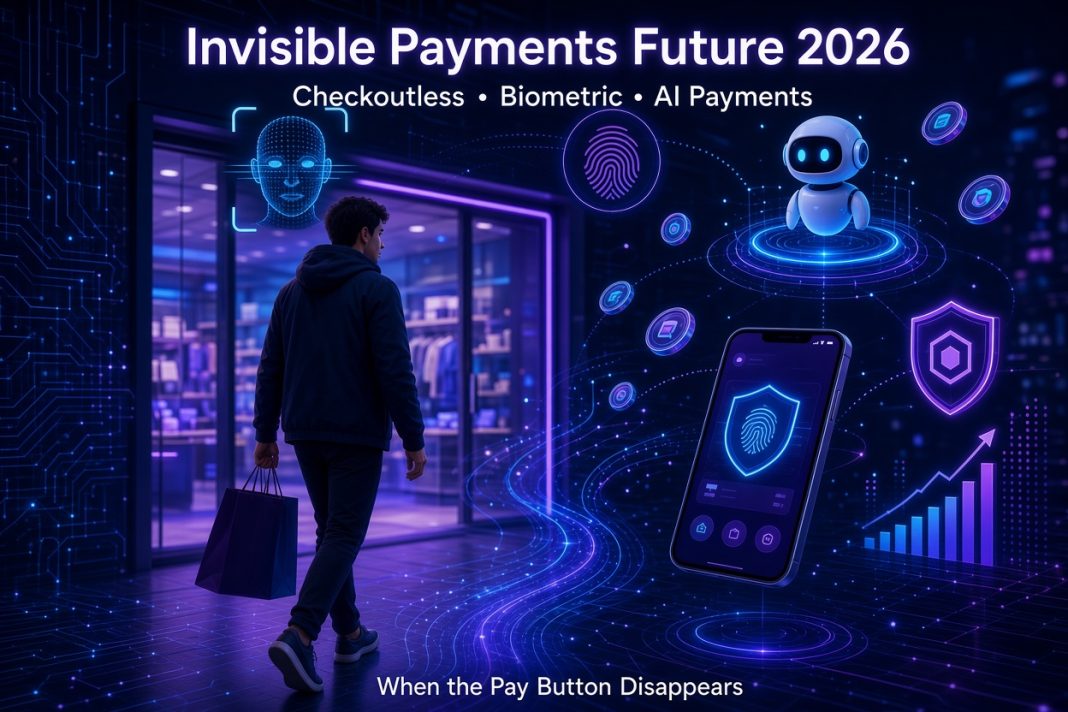 Invisible Payments Future 2026: Checkoutless, Biometric ও AI Payments কি “Pay” Button-ই অদৃশ্য করে দেবে?